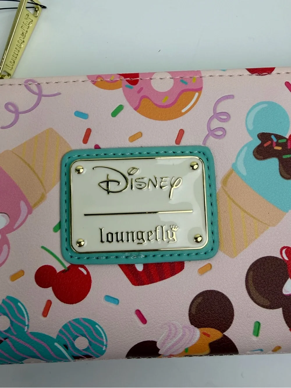 Disney Loungefly Mickey & Minnie Sweet Treats Zip Around Wallet NWT